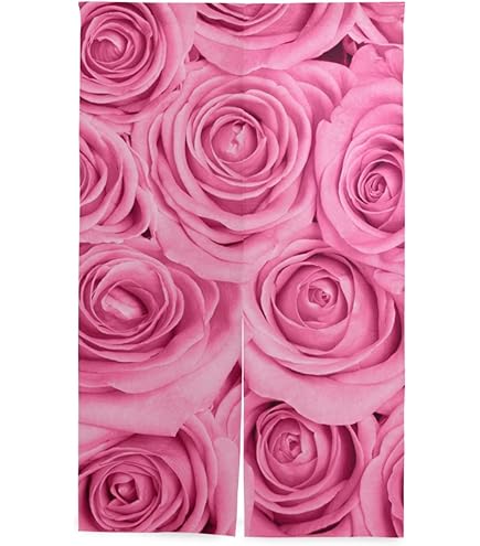 Amazon｜Qinunipoto のれん 花柄 桜の花 玉ボケ ピンク色 和風